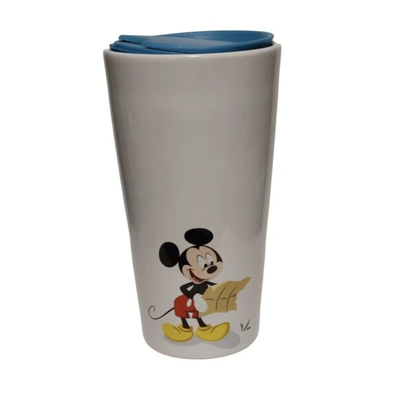 New Walt Disney World 2019 Mickey Mouse Travel Tumbler with Lid Ceramic Mug - Picture 4 of 9